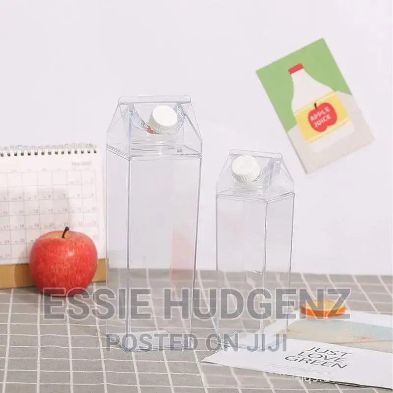 (500/1000)Mls Transparent Water Milk Bottle