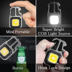 Rechargeable Multifunctional Keychain Light