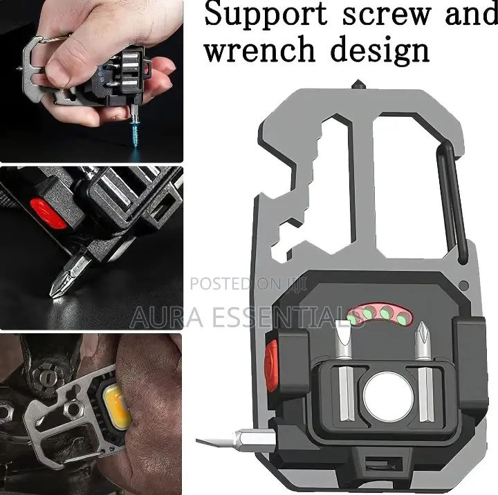 Rechargeable Multifunctional Keychain Light