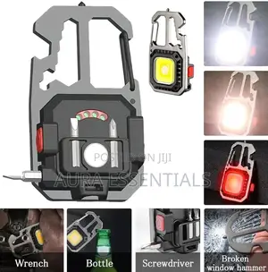 Rechargeable Multifunctional Keychain Light