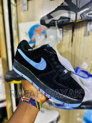 Original Black Blue Suede Airforce 1