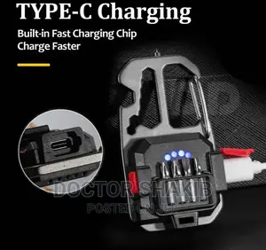 Rechargeable Multifunctional Keychain Light