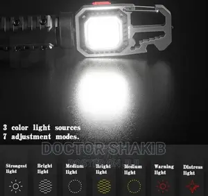 Rechargeable Multifunctional Keychain Light