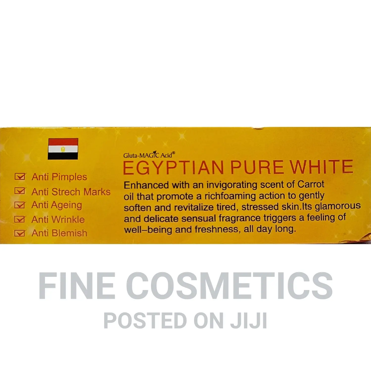 New Effective Egyptian Purewhite Gluta Carrot Lighten'g Soap