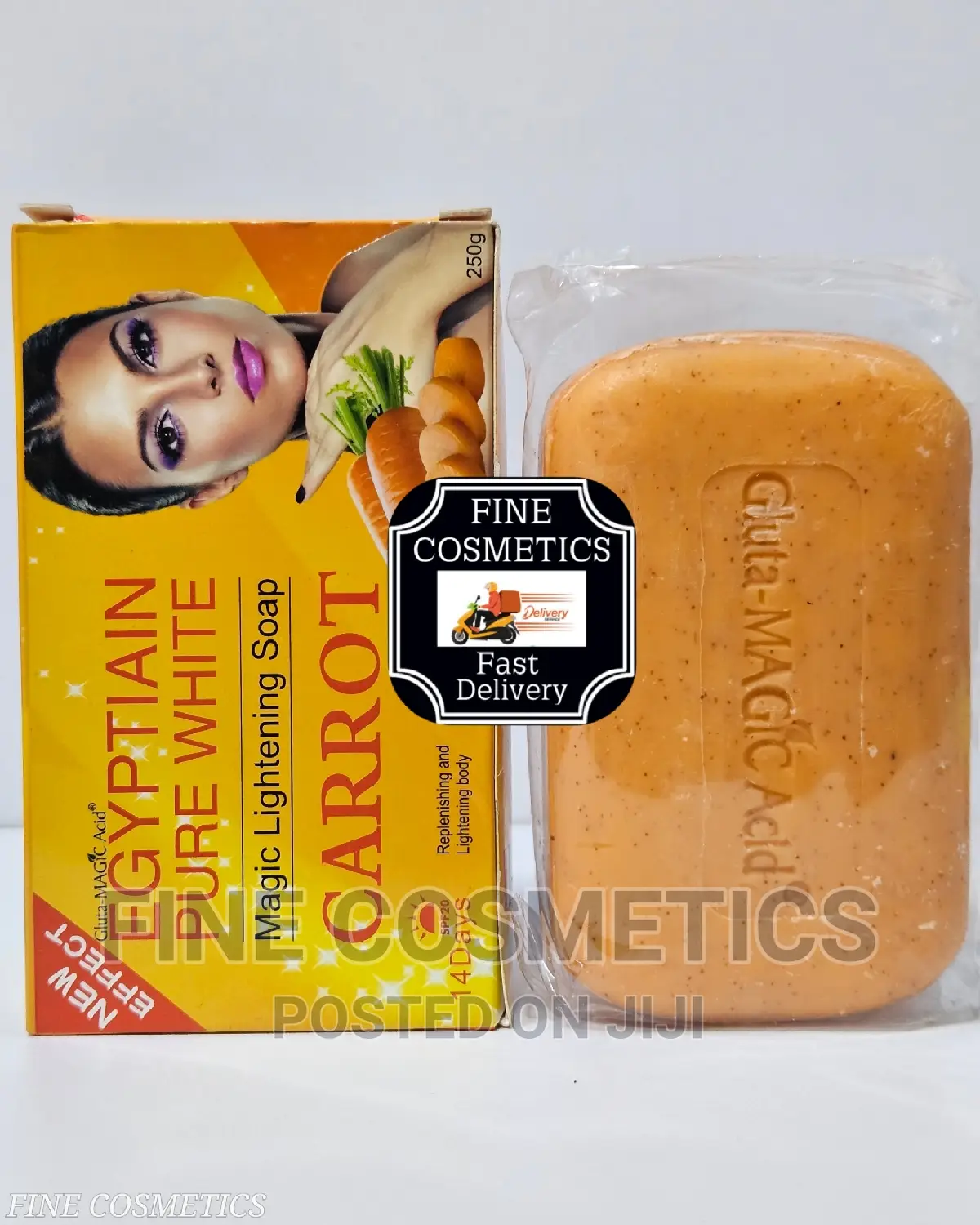 New Effective Egyptian Purewhite Gluta Carrot Lighten'g Soap