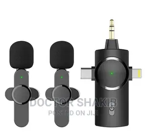 3 in 1 Noise Reduction Lavalier Mini Wireless Microphone