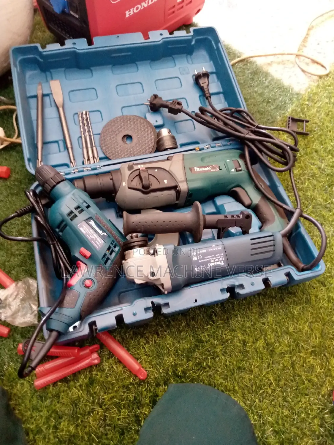 Drill Set, 2 Drills, One Grinder