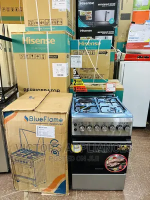 BLUEFLAME COOKER 3gas 1electric 50x60cm Silver