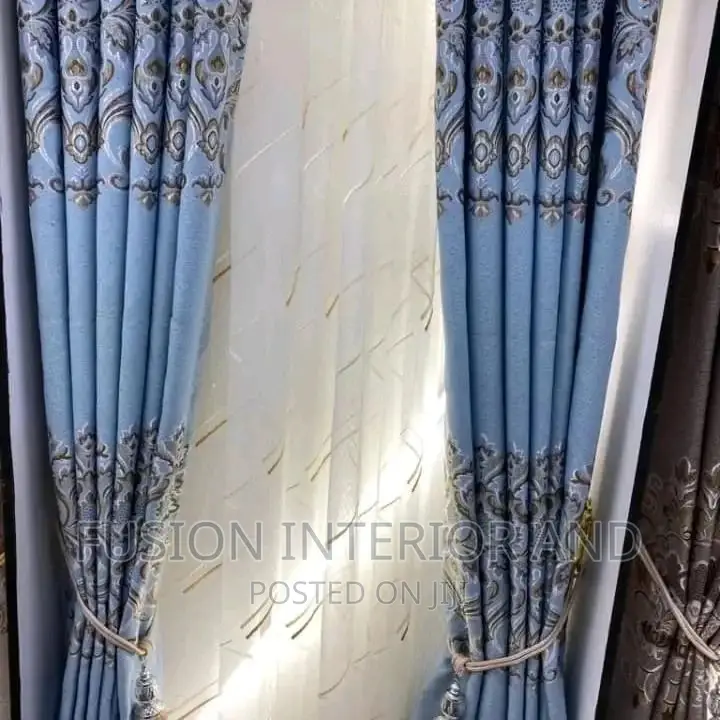Turkish Light Blue Curtains