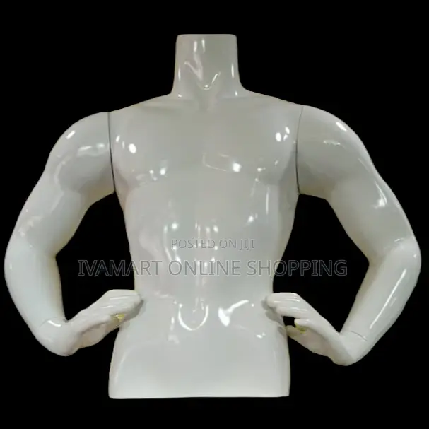 Half Top Male Dummy With Hands - Fiber
