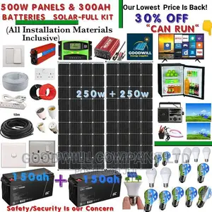 500w Solar System Full Kit 300ah Battery / 500w Solar Kit