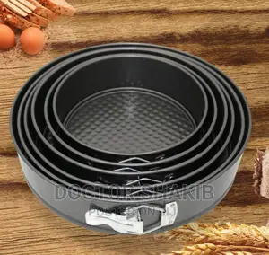 6pcs Nonstick Roundshaped Leak Proof Cake Moulding Pans