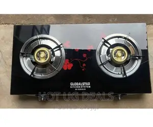 Globalstar Stainless Steel Double Gas Stove With Glasstop