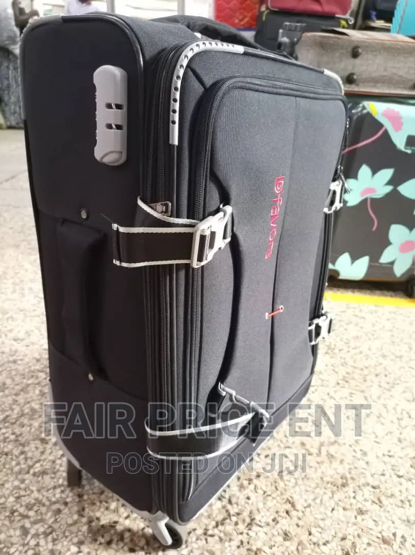 Original Cloth Suitcase . Large.( Black )