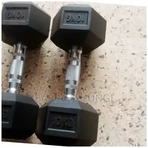 10kg Black Dumbbells
