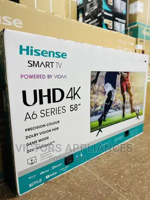 Hisense 58inch UHD Smart Tv Frameless Powered by VIDAA