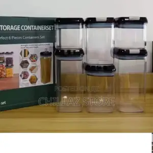 6pcs Air Tight Food Storage Containers.