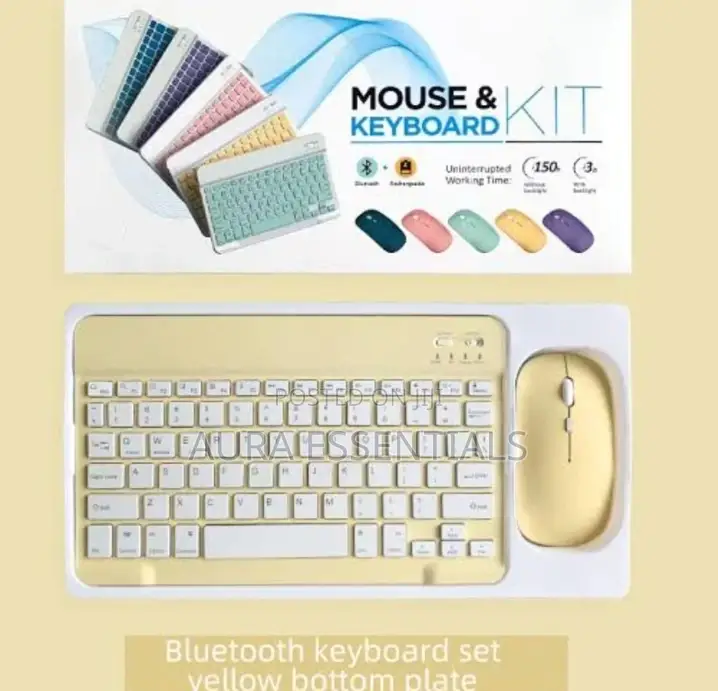 Portable Wireless Keyboard Mouse Combo/ Bluetooth Keyboard
