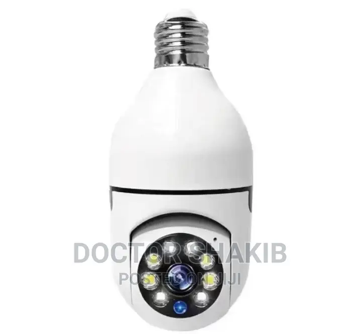3600 Panoramic WIFI IR IP E27 Light Bulb Smart Camera 1080p