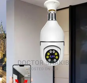 3600 Panoramic WIFI IR IP E27 Light Bulb Smart Camera 1080p