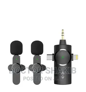3-in-1 Wireless Lavalier Mini Microphone