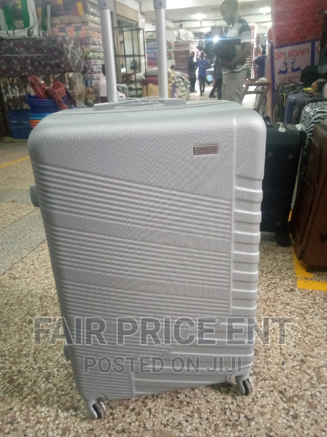 Classy Vip Executive Plastic Suitcase.Large.( Gray)