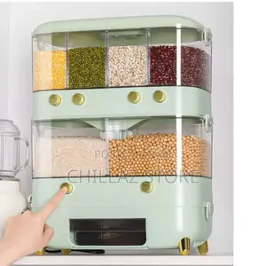 Wall Mounted Rice Storage Container.
