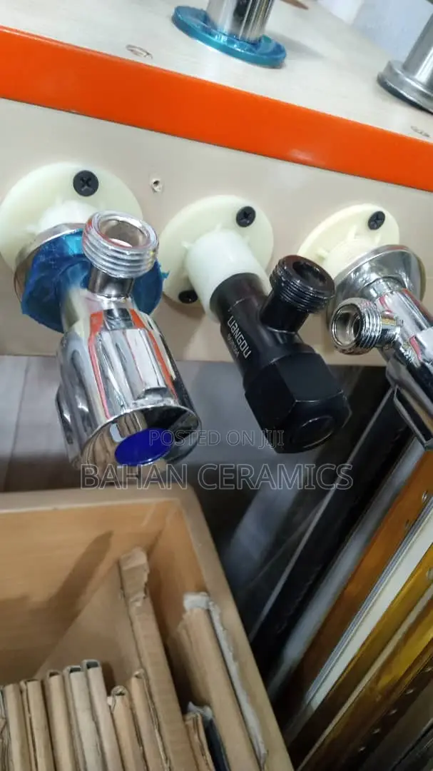 Black and Stainless Angle Valves