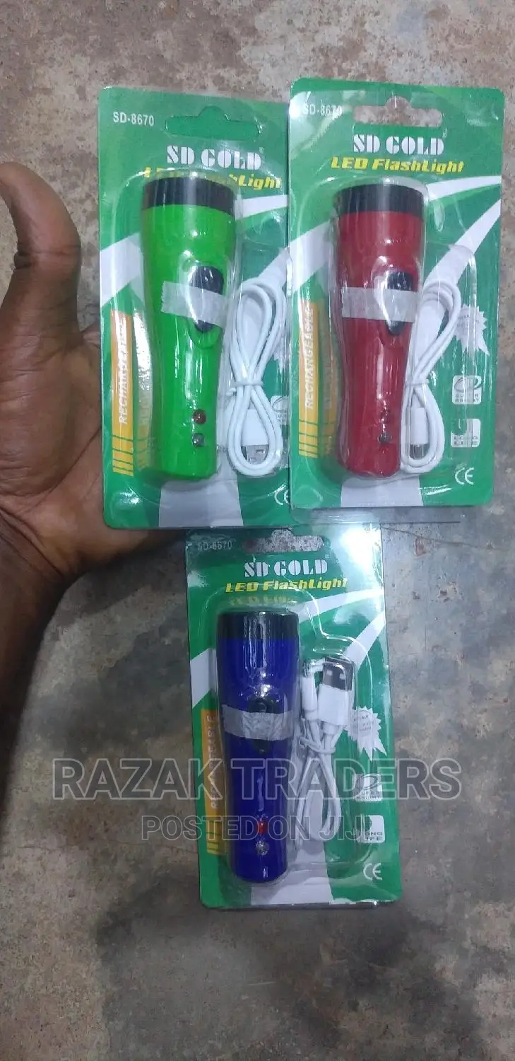 Mini Led Torch Light Rechargeable With Money Check