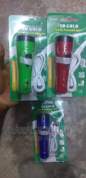 Mini Led Torch Light Rechargeable With Money Check