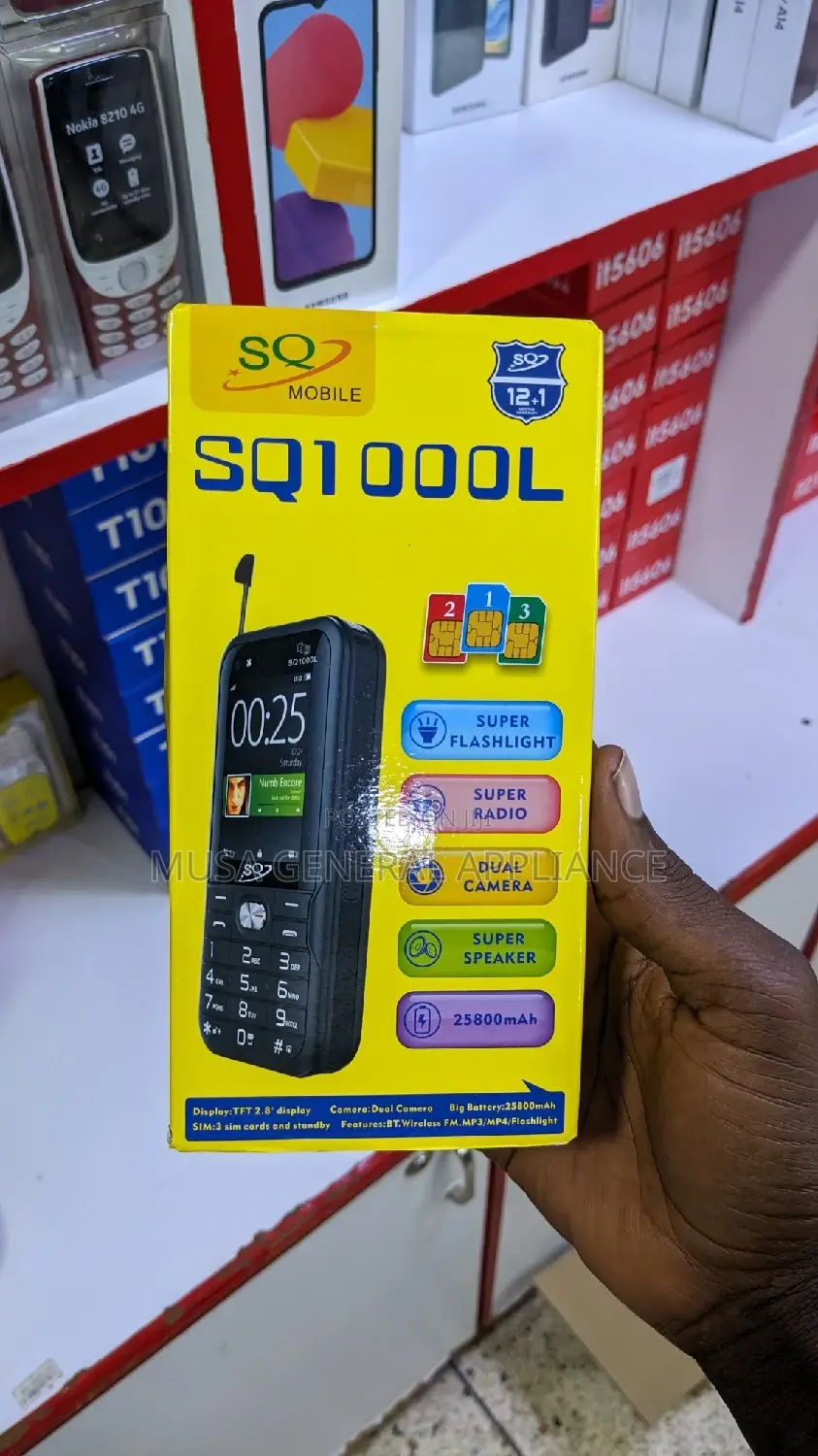 New SQ 1000L 8 GB Black
