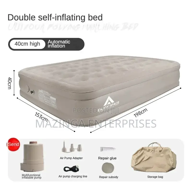 Automatic Inflatable Bed/Mattres With Built-in Electric Pump