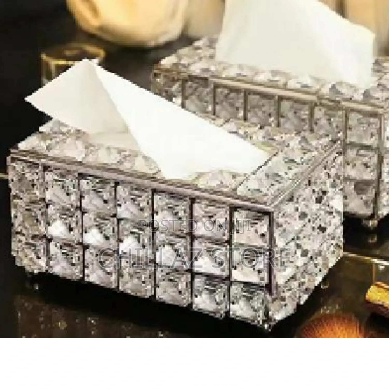 Crystal Tissue Holder Box.