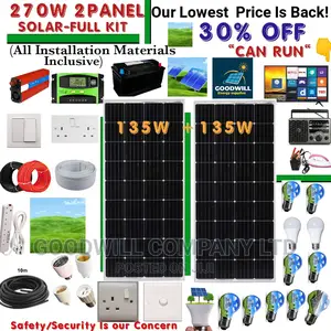 270w Solar System Full Kit Class a / 270w Solar K