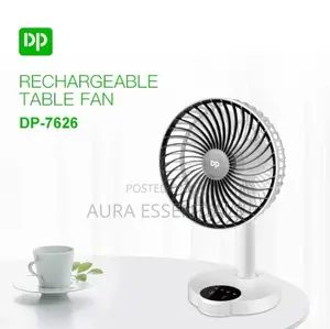 Dp Rechargeable Table Fan With Light