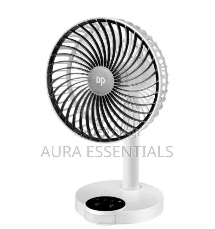Dp Rechargeable Table Fan With Light