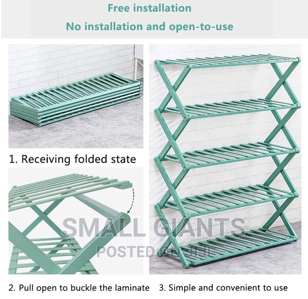 X-Shape 5-Layer Shoe Rack