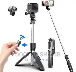 Multifunction Wireless Tripod Stand Selfie Stick