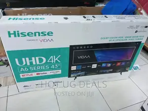 2023 Hisense Uhd 4k 43-Inch A6 Series Uhd Smart Led TV Vidaa