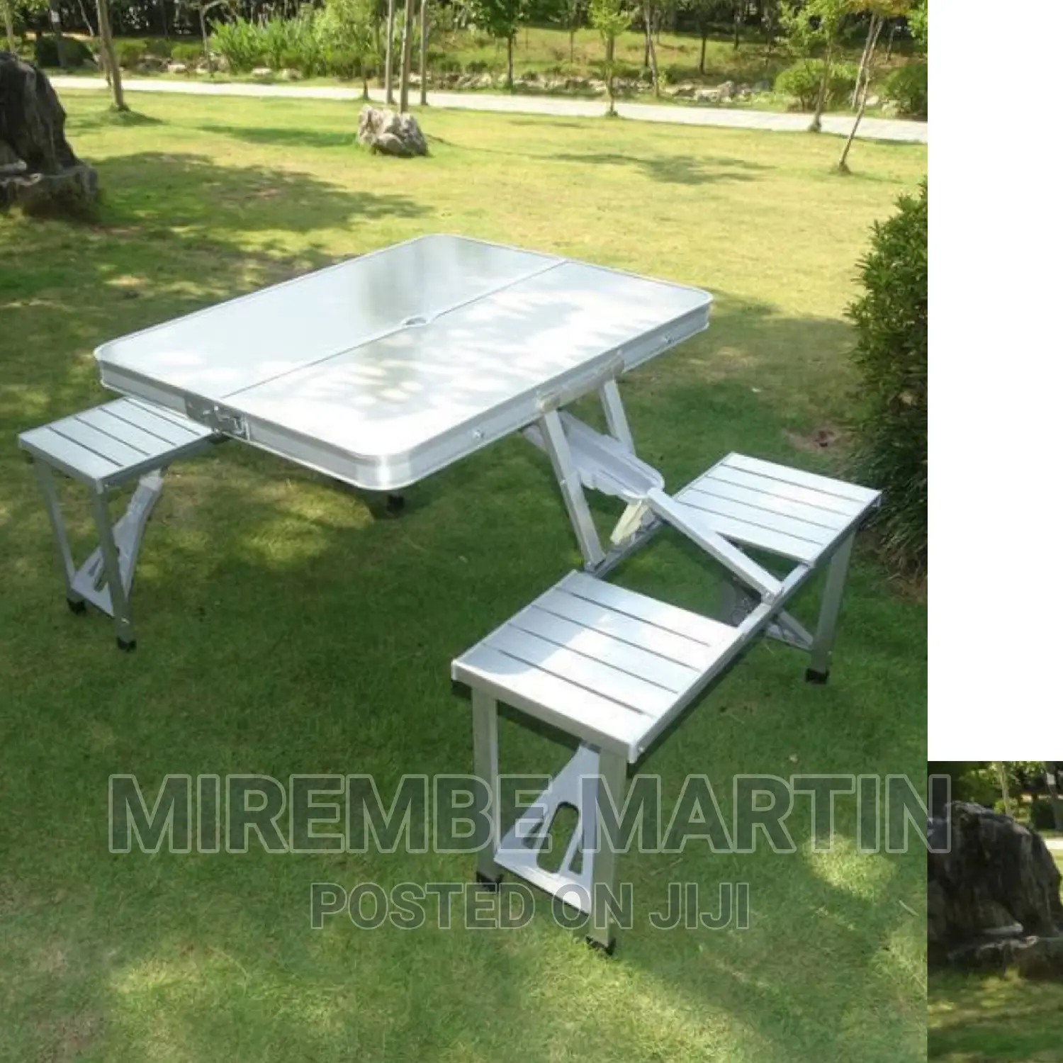 Foldable Sliver Camping Table