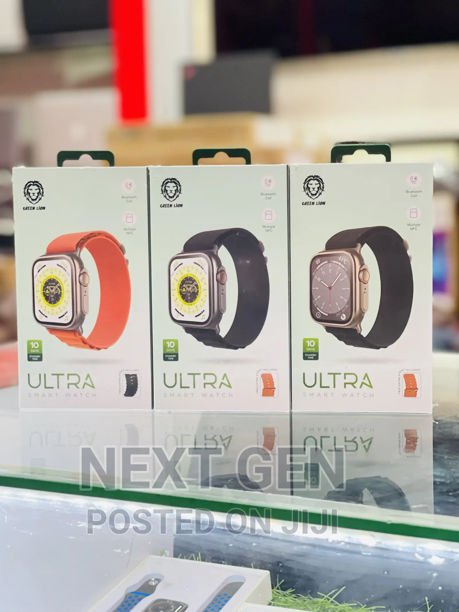 Green Lion Ultra Smart Watch With Titanium Straps