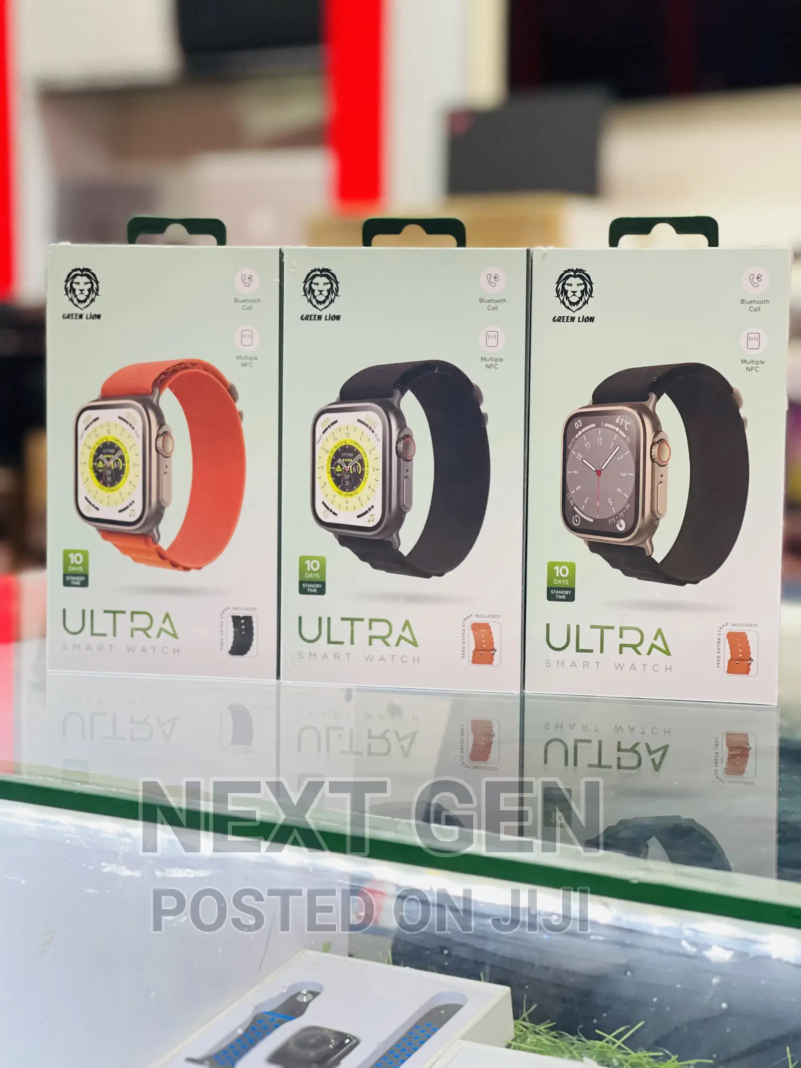 Green Lion Ultra Smart Watch With Titanium Straps