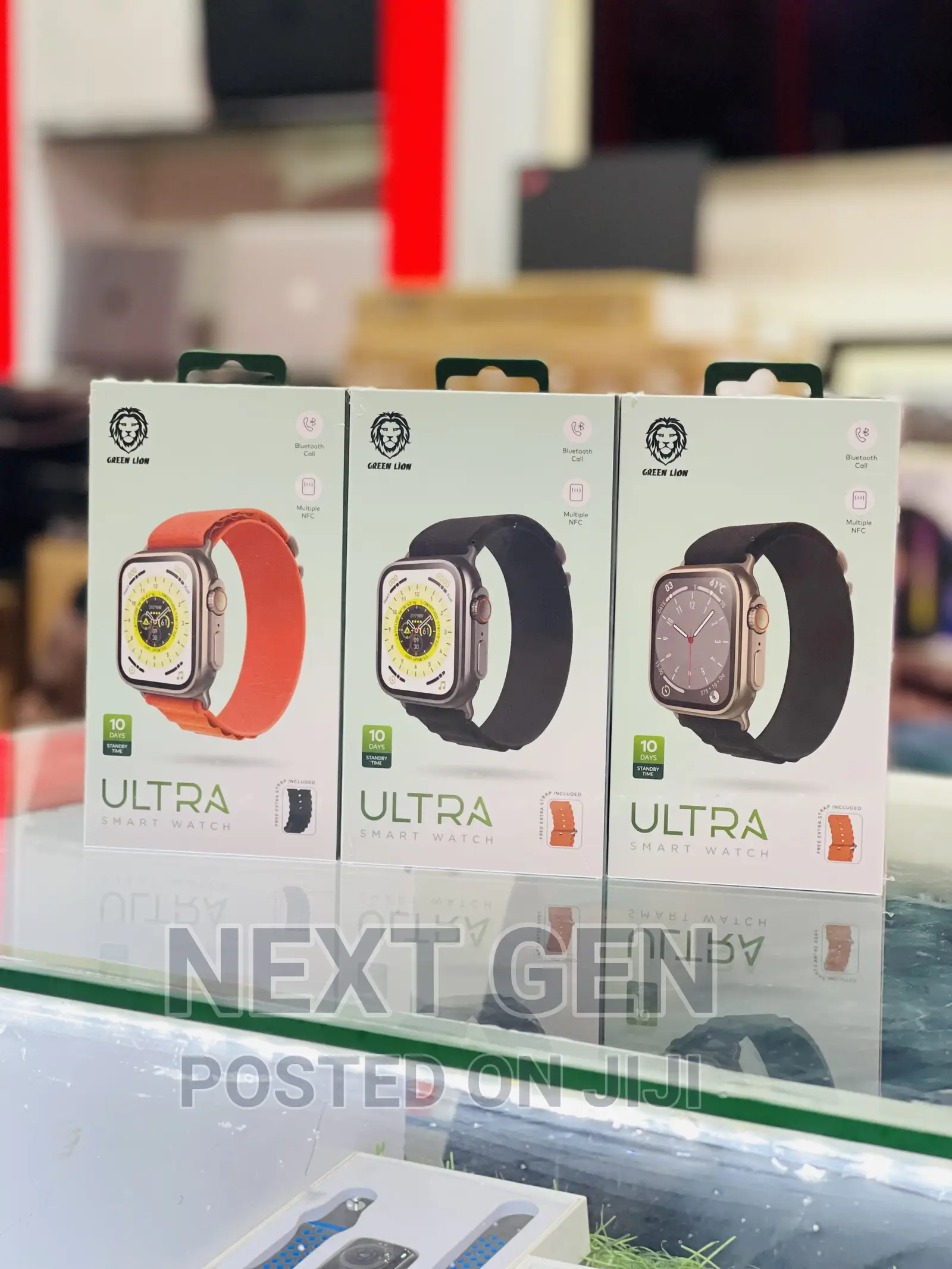 Green Lion Ultra Smart Watch With Titanium Straps