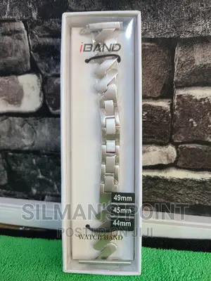 Metallic Silver Ladies Apple Watch Strap