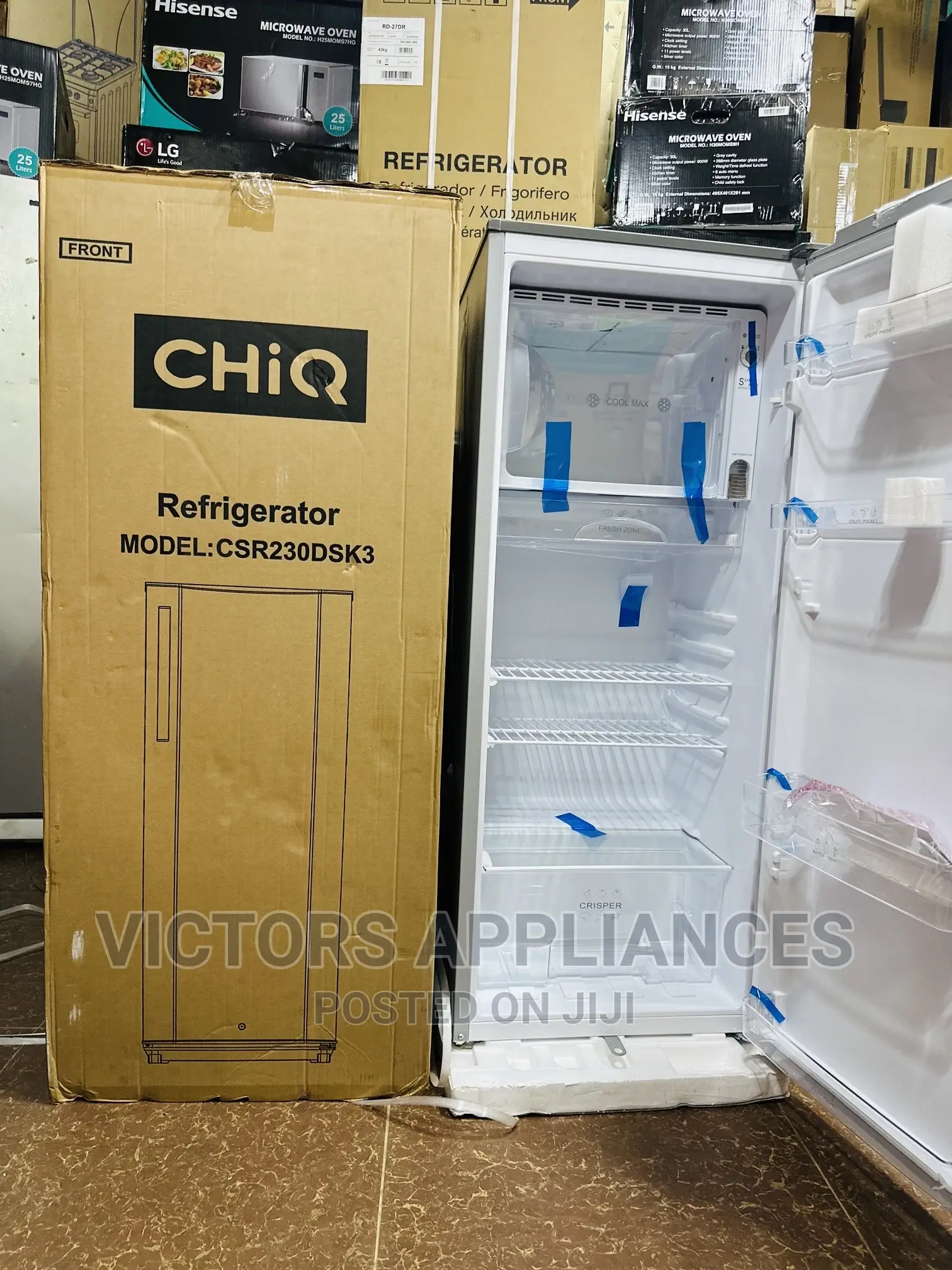 CHIQ 230L Single Door Refrigerator