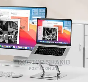 360 Rotary Lift Tablet Folding Laptop Stand