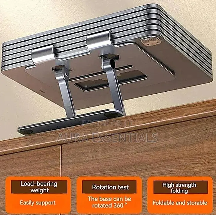 360° Rotary Lift Tablet Folding Laptop Stand