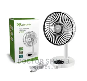 Rechargeable Table Fan With Light
