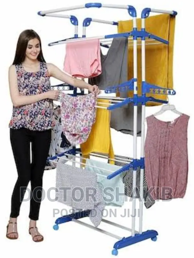 3layer Airfoil Style Foldable Clothes Laundry Drying Rack