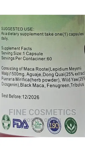 Ultimate Curve Maca Hip and Buttocks Enlargement 60capsules